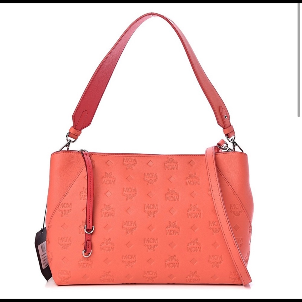 Authentic MCM Klara shoulder bag with crossbody strap